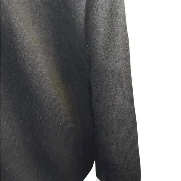 J Crew Cardigan sweater Women’s Large Black Merino Wool Blend Oversized. - Picture 6 of 11